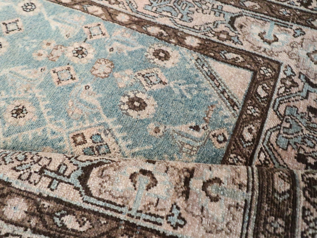 Vintage Persian Malayer Throw Rug, No.29998 - Gsblank