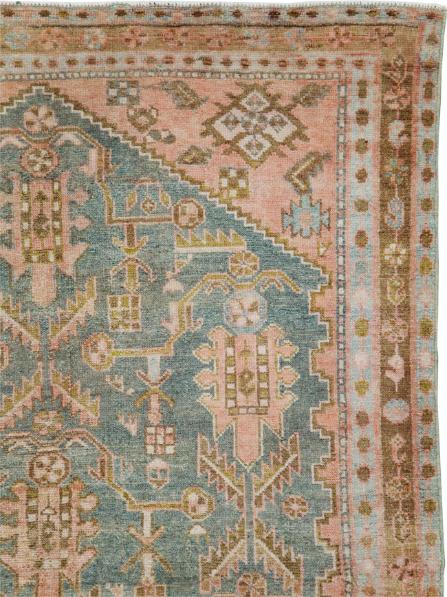 Vintage Persian Malayer Accent Rug, No.30000 - Gsblank