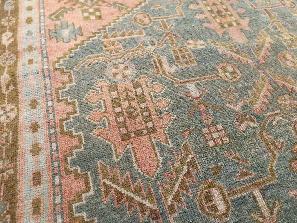 Vintage Persian Malayer Accent Rug, No.30000 - Gsblank
