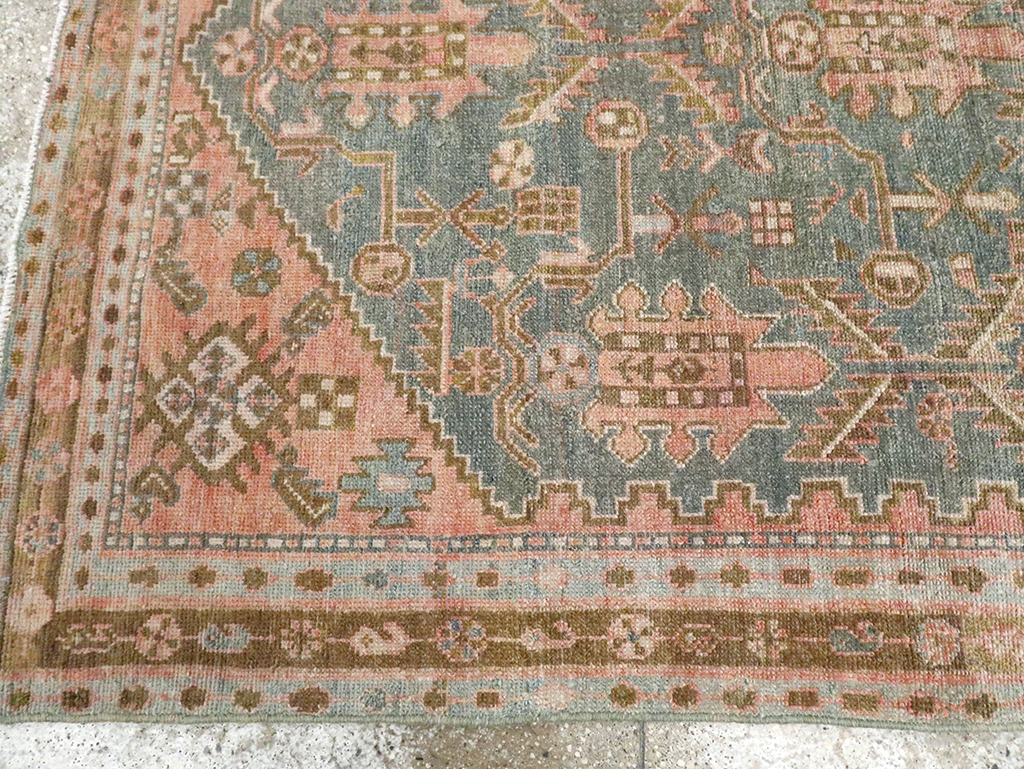 Vintage Persian Malayer Accent Rug, No.30000 - Gsblank