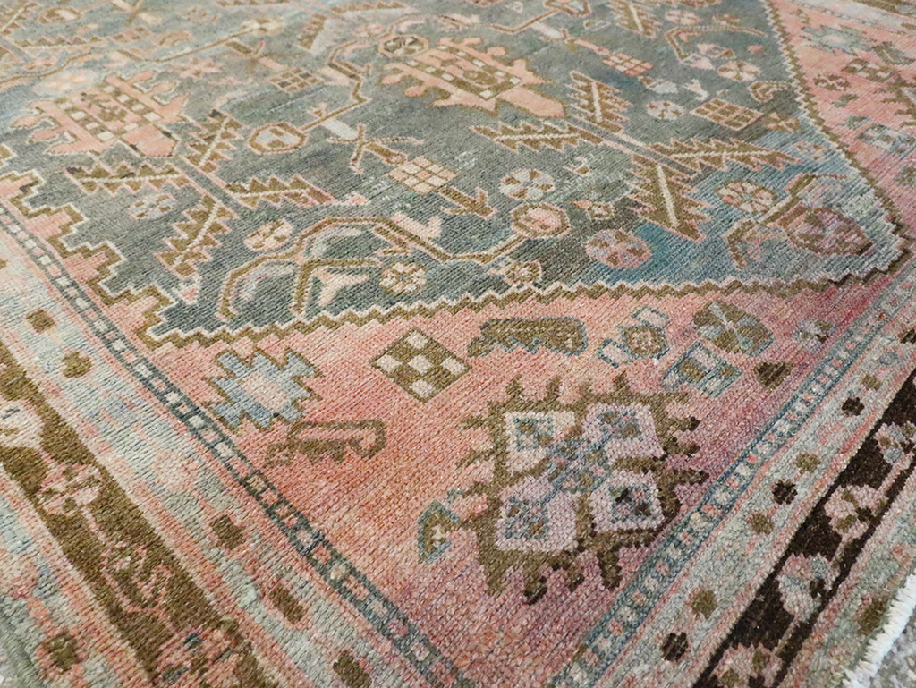 Vintage Persian Malayer Accent Rug, No.30000 - Gsblank