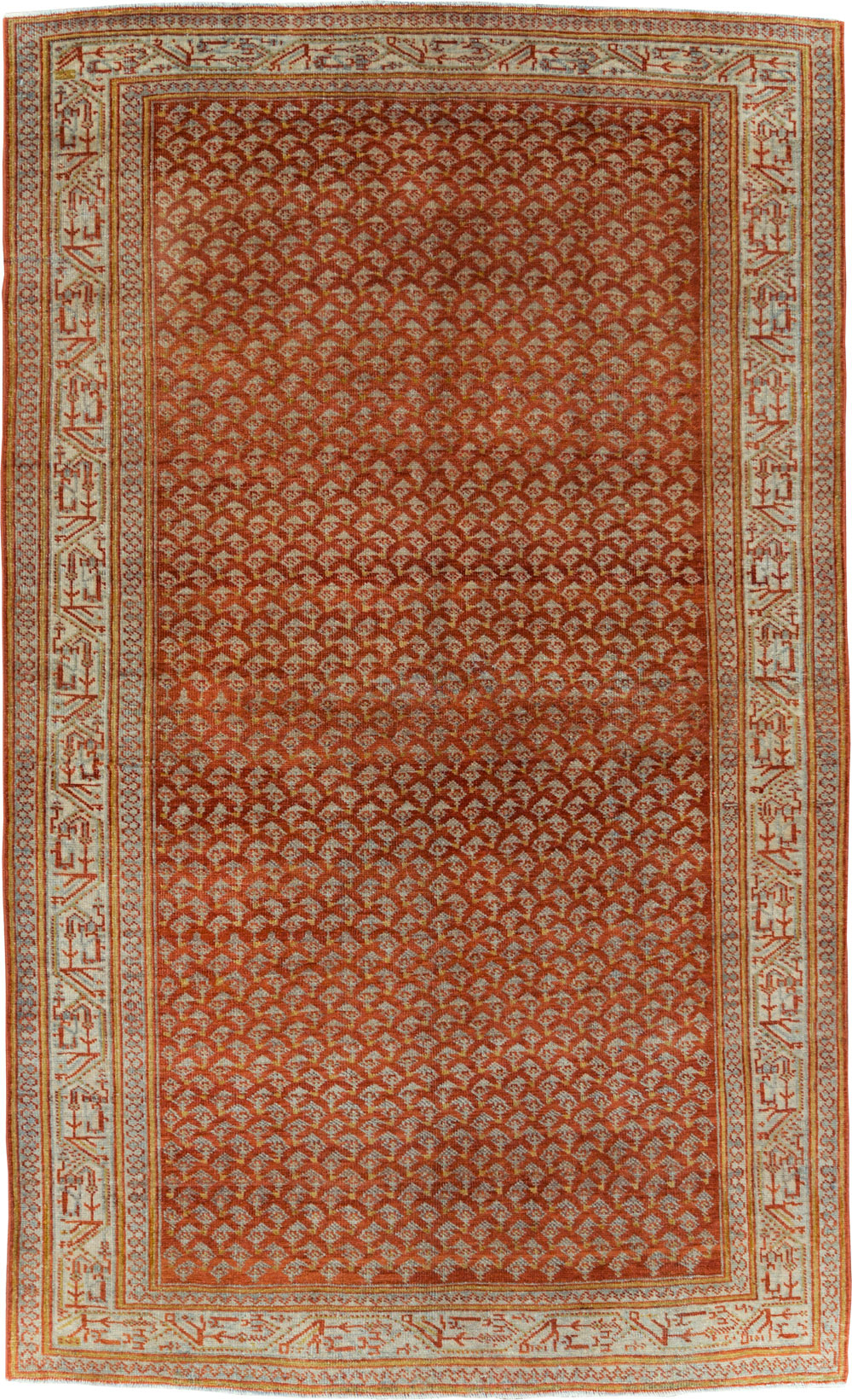 Vintage Persian Malayer Accent Rug, No.30001 - Gsblank