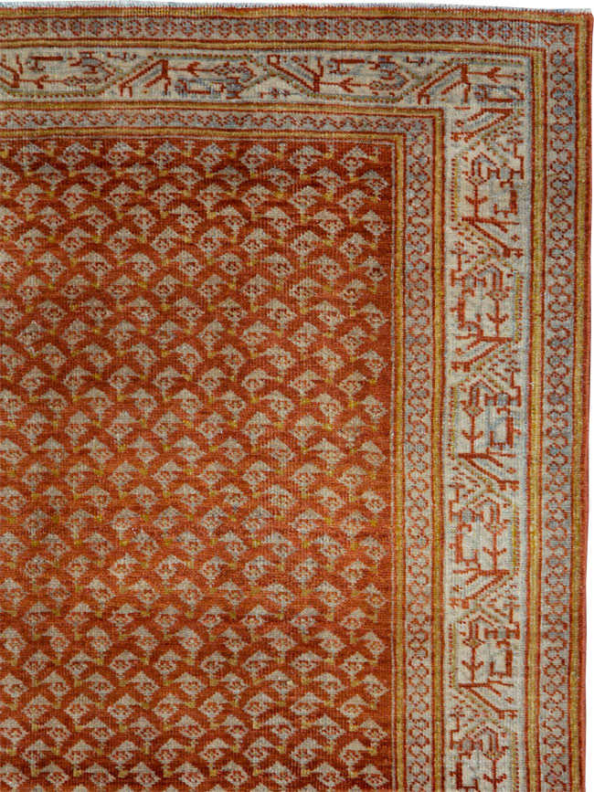 Vintage Persian Malayer Accent Rug, No.30001 - Gsblank