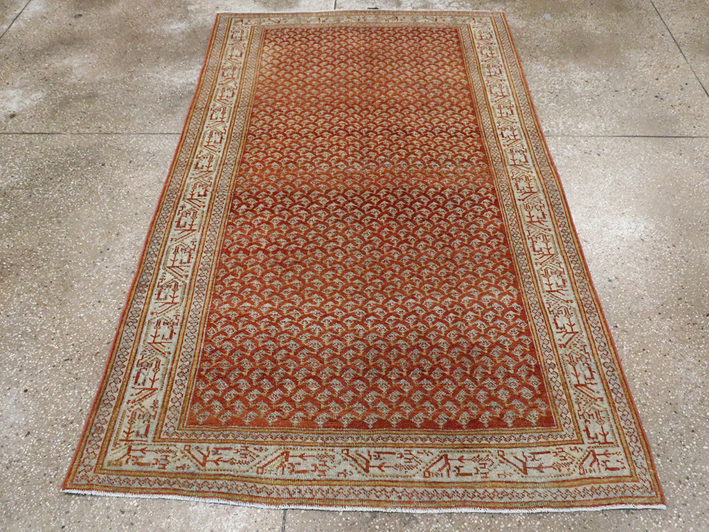 Vintage Persian Malayer Accent Rug, No.30001 - Gsblank