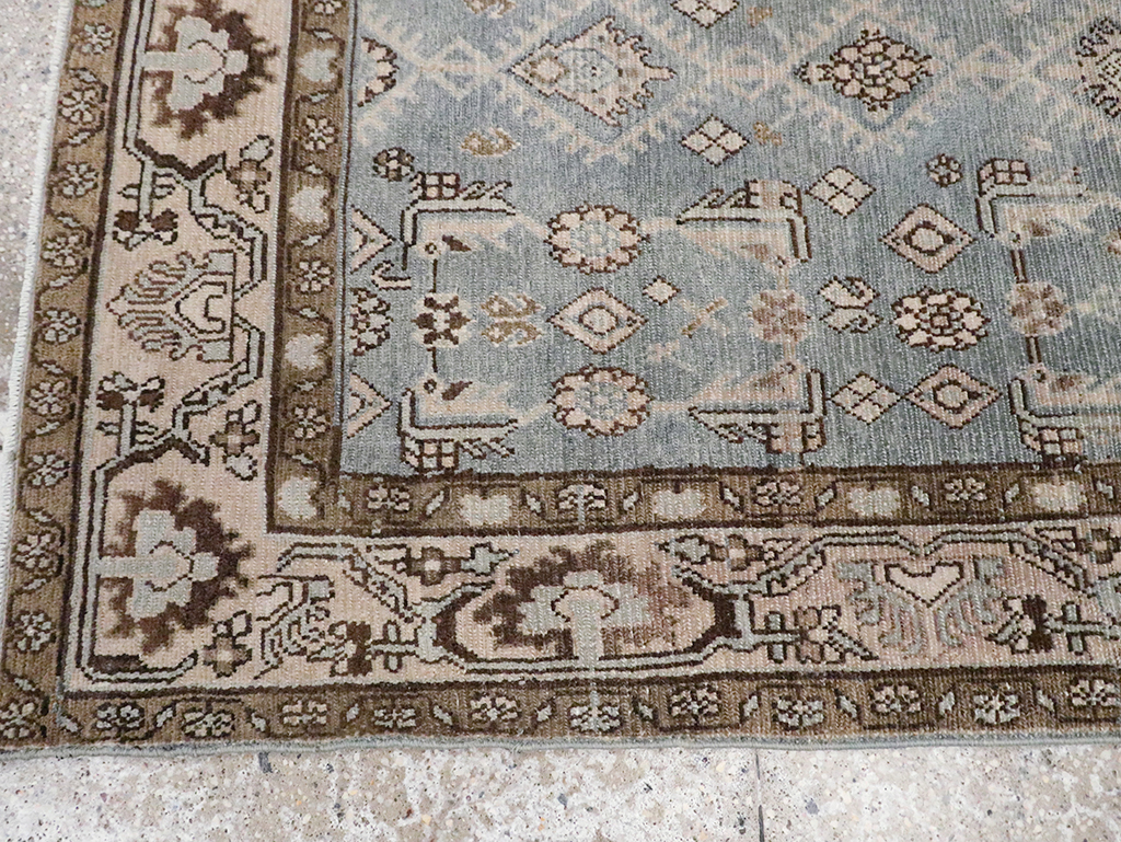Vintage Persian Malayer Throw Rug, No.30004 - Gsblank
