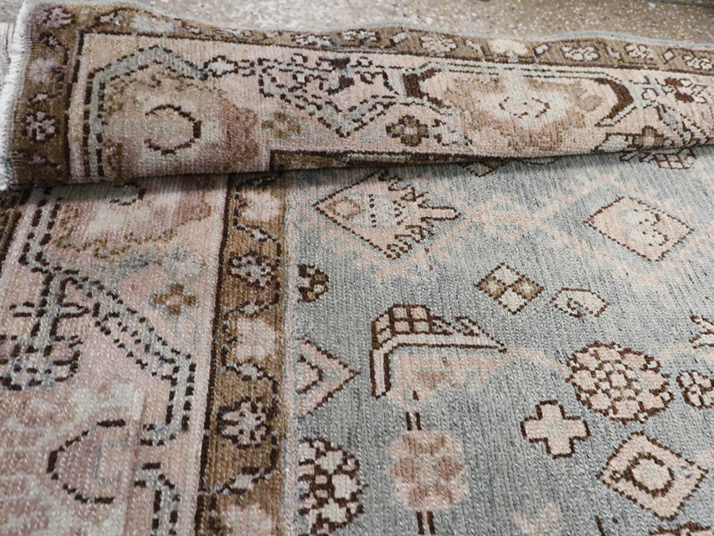 Vintage Persian Malayer Throw Rug, No.30004 - Gsblank