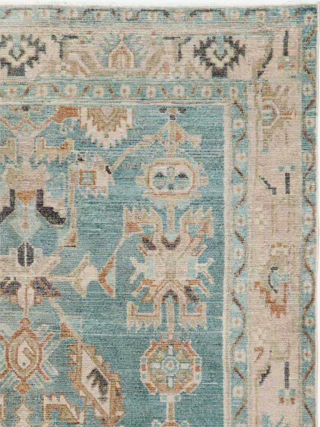 Vintage Persian Malayer Accent Rug, No.30005 - Gsblank
