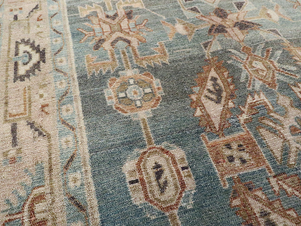 Vintage Persian Malayer Accent Rug, No.30005 - Gsblank