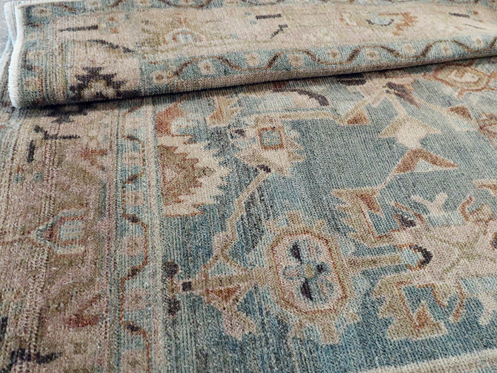 Vintage Persian Malayer Accent Rug, No.30005 - Gsblank