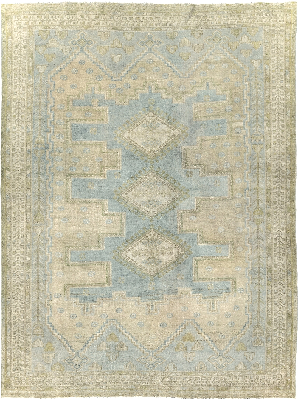 Vintage Persian Afshar Tribal Accent Rug, No.30009 - Gsblank