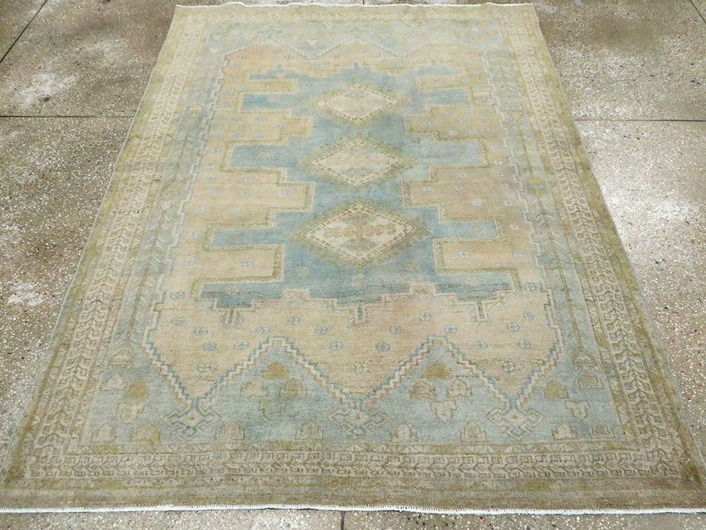 Vintage Persian Afshar Tribal Accent Rug, No.30009 - Gsblank