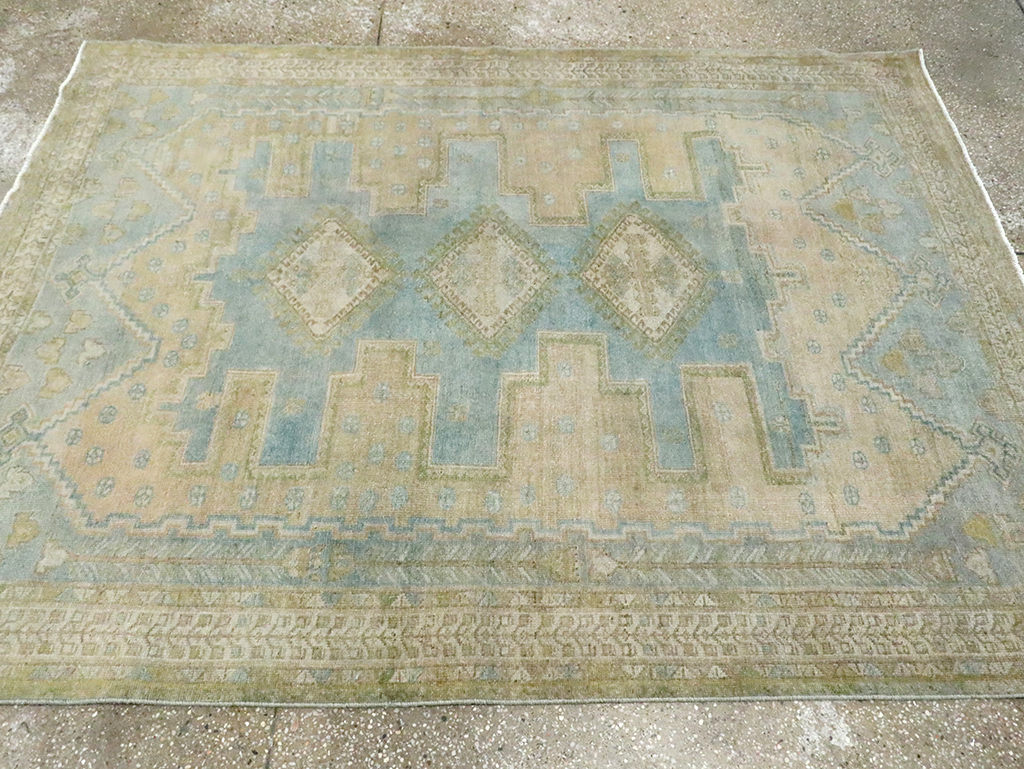 Vintage Persian Afshar Tribal Accent Rug, No.30009 - Gsblank
