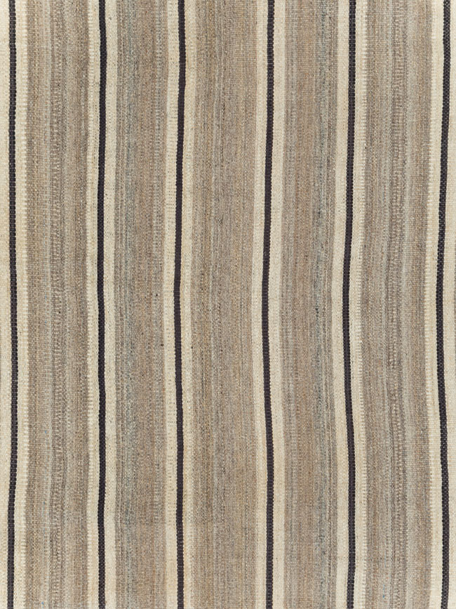 Modern Persian Flatweave Kilim Room Size Carpet, No.30024 - Gsblank