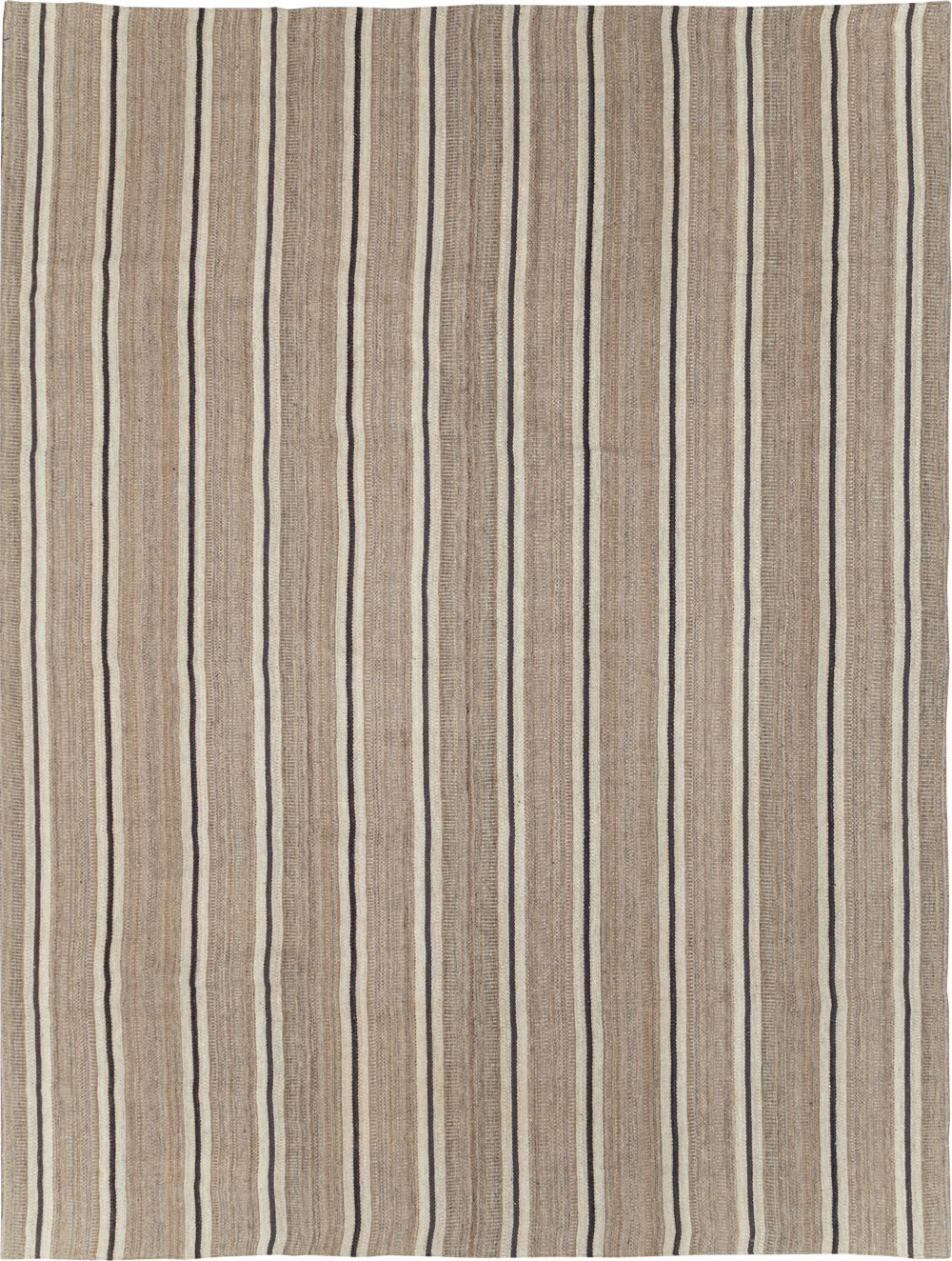 Modern Persian Flatweave Kilim Room Size Carpet, No.30025 - Gsblank