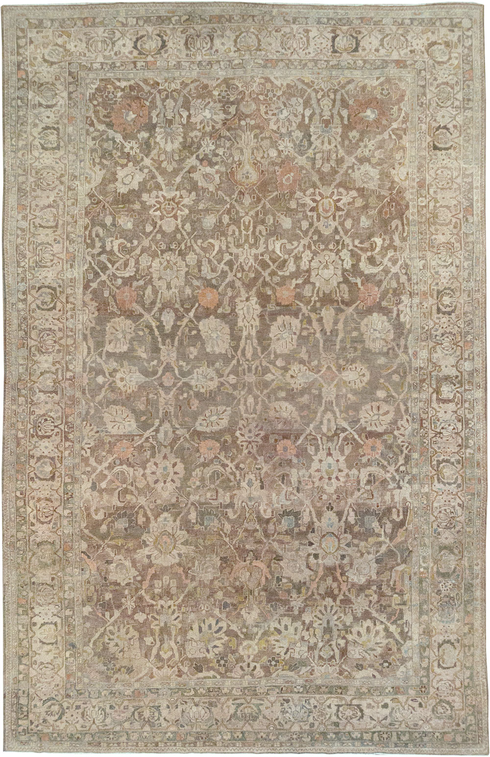 Antique Persian Mahal Large Carpet, No.30037 - Gsblank