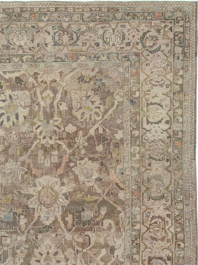 Antique Persian Mahal Large Carpet, No.30037 - Gsblank
