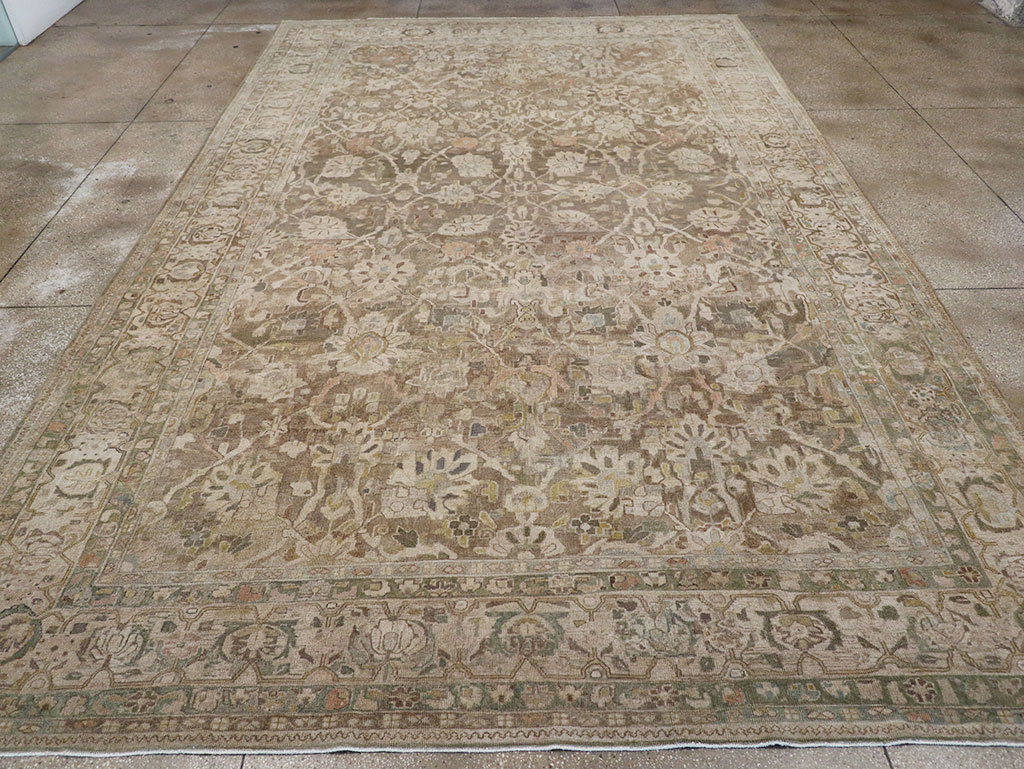 Antique Persian Mahal Large Carpet, No.30037 - Gsblank