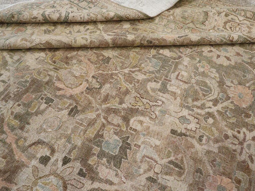 Antique Persian Mahal Large Carpet, No.30037 - Gsblank