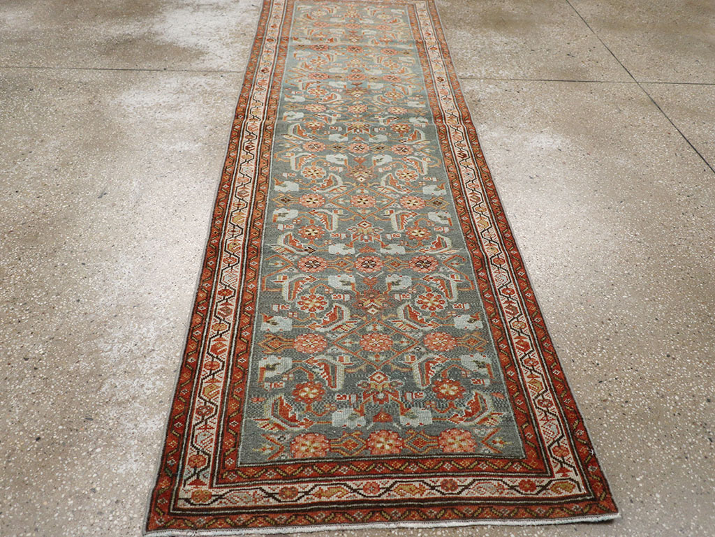 Vintage Persian Malayer Runner, No.30041 - Gsblank