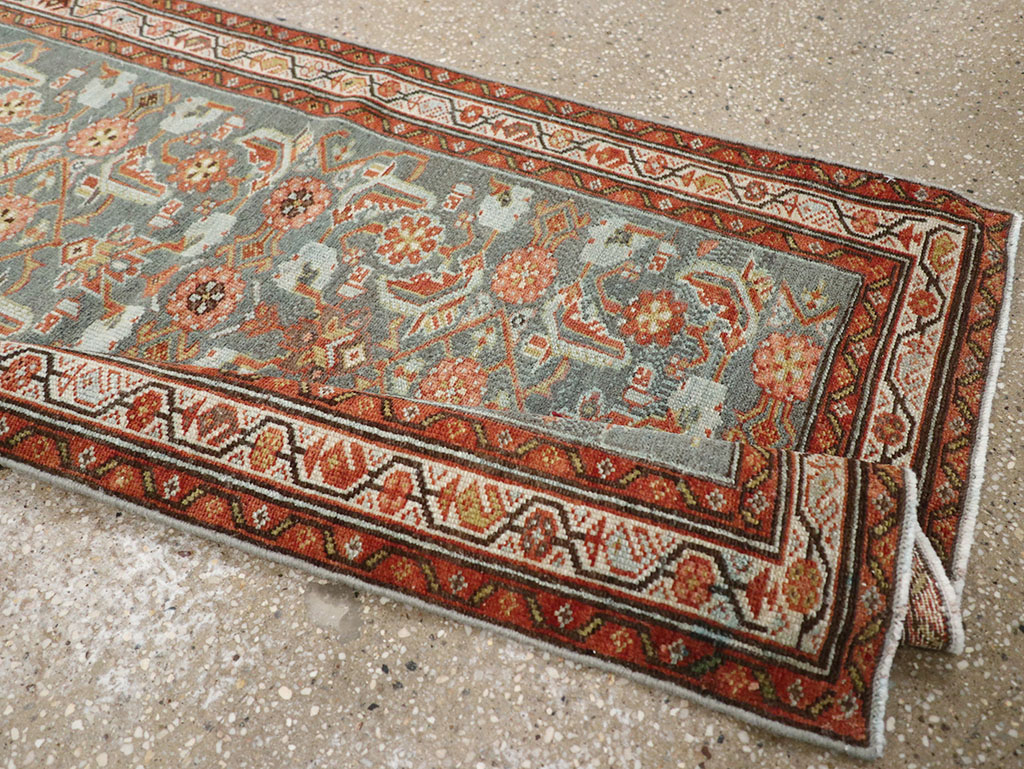 Vintage Persian Malayer Runner, No.30041 - Gsblank