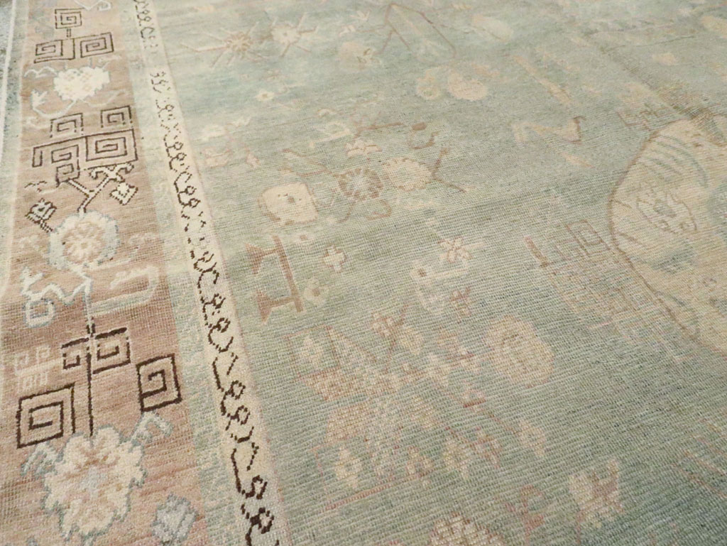 Antique East Turkestan Khotan Accent Rug, No.30043 - Gsblank