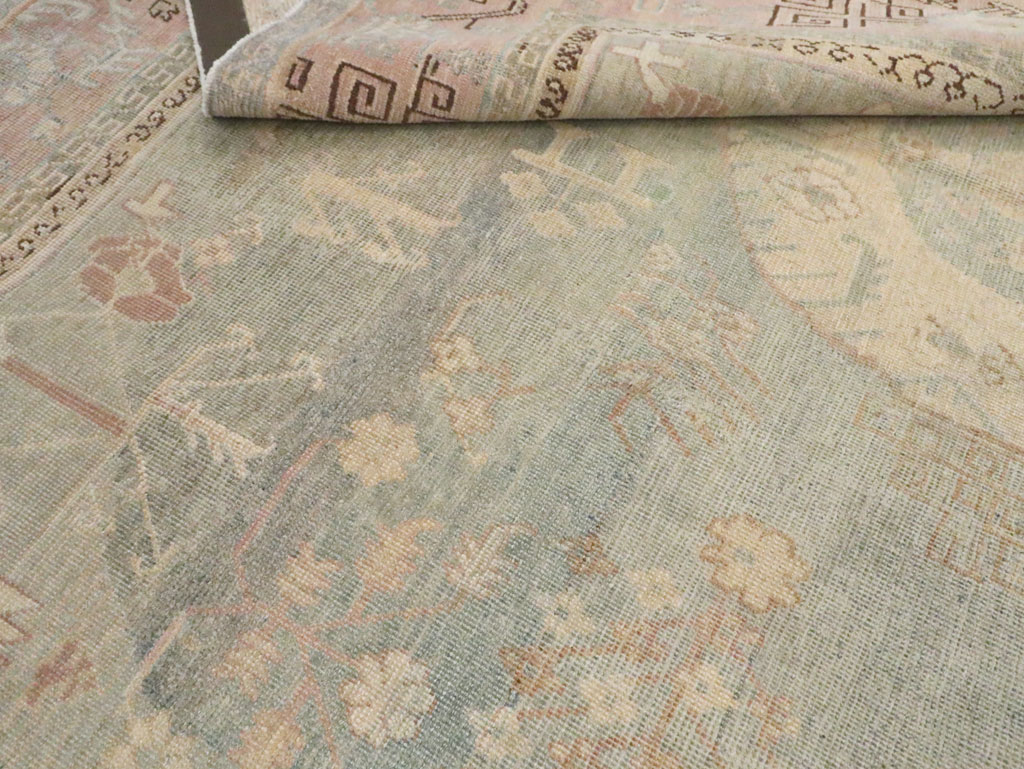 Antique East Turkestan Khotan Accent Rug, No.30043 - Gsblank