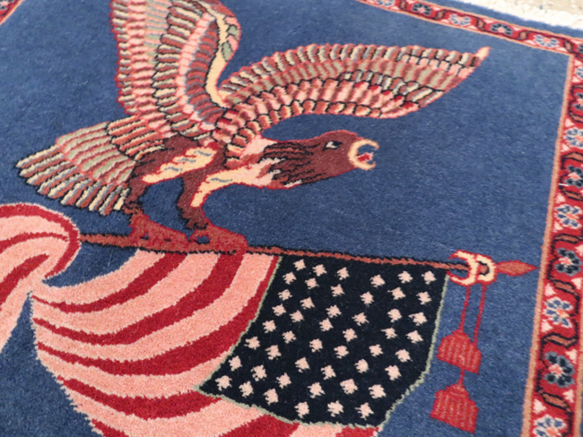 Modern Persian Kashan Pictorial Rug (Pair: 1 of 2), No.30044 - Gsblank