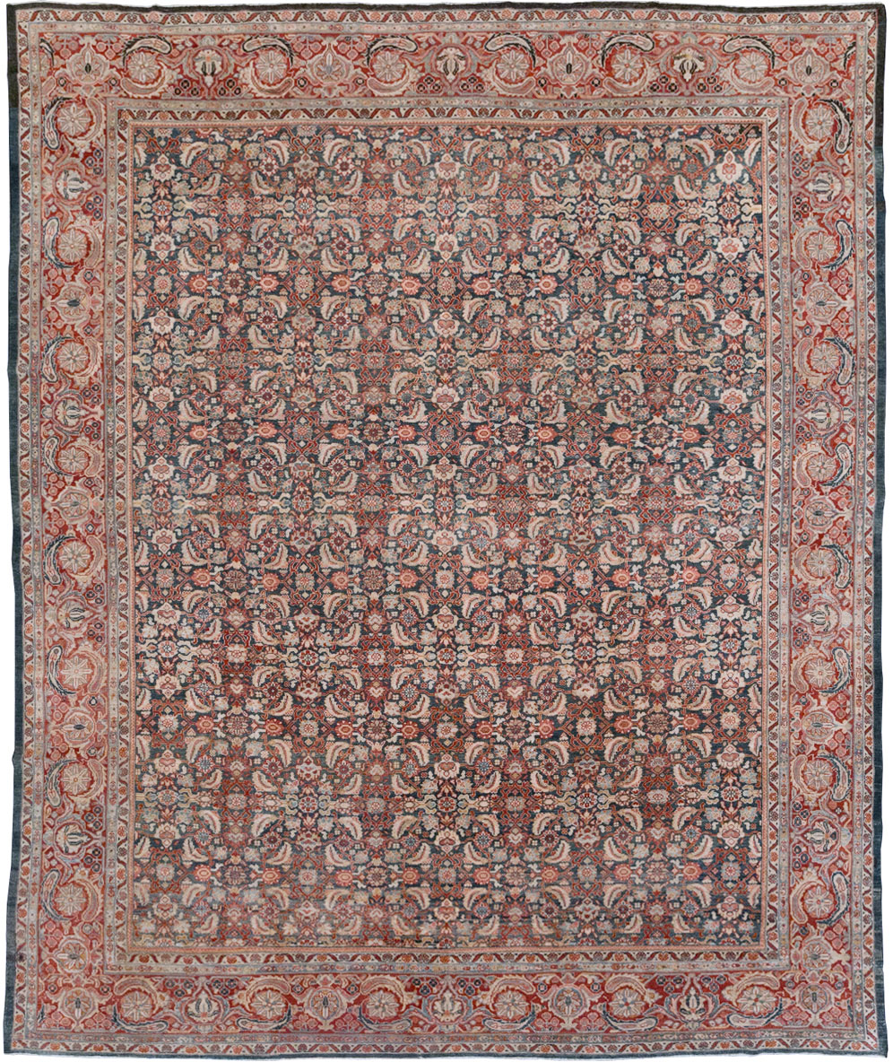 Antique Persian Mahal Room Size Carpet, No.30045 - Gsblank
