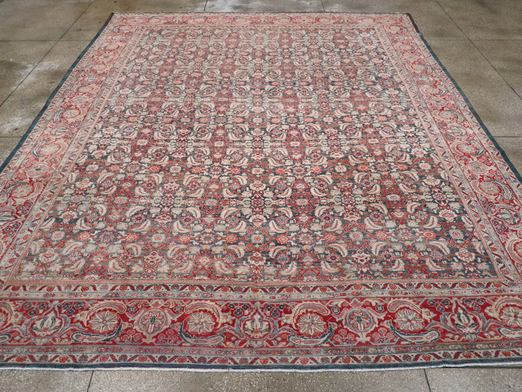Antique Persian Mahal Room Size Carpet, No.30045 - Gsblank