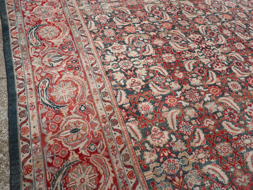 Antique Persian Mahal Room Size Carpet, No.30045 - Gsblank