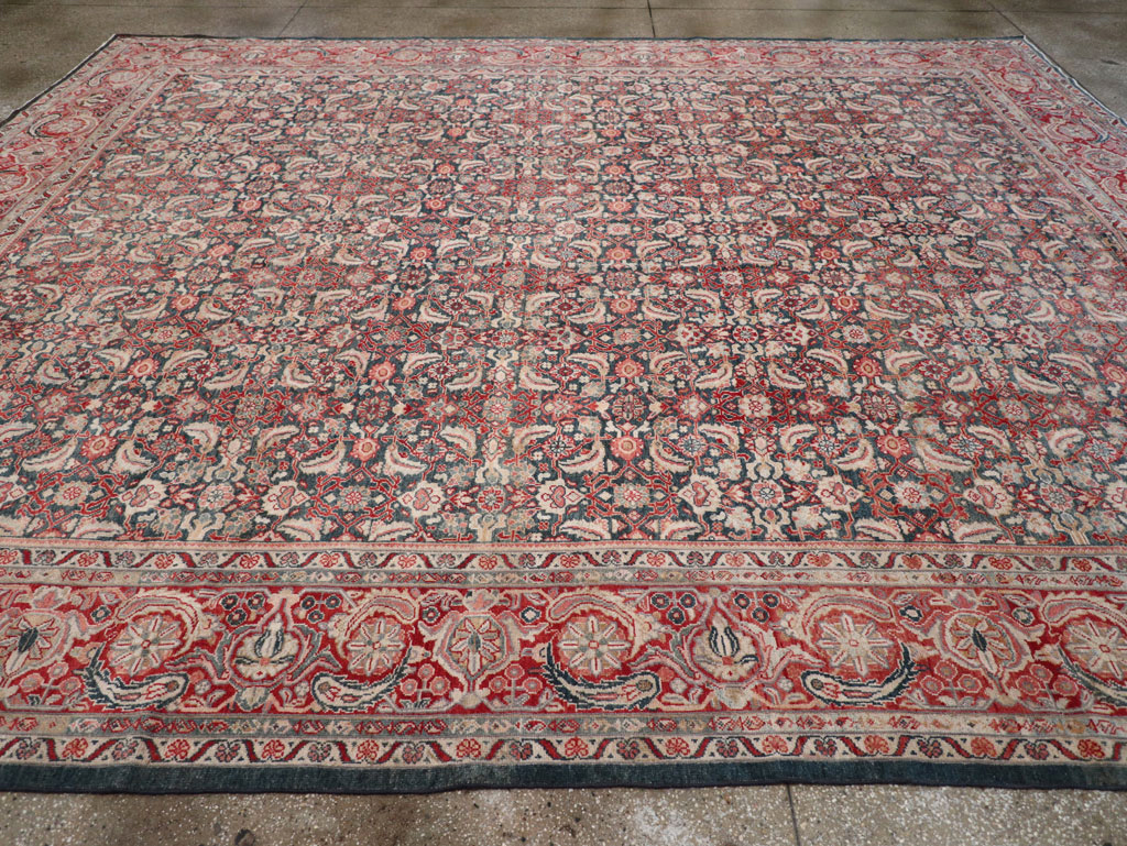 Antique Persian Mahal Room Size Carpet, No.30045 - Gsblank