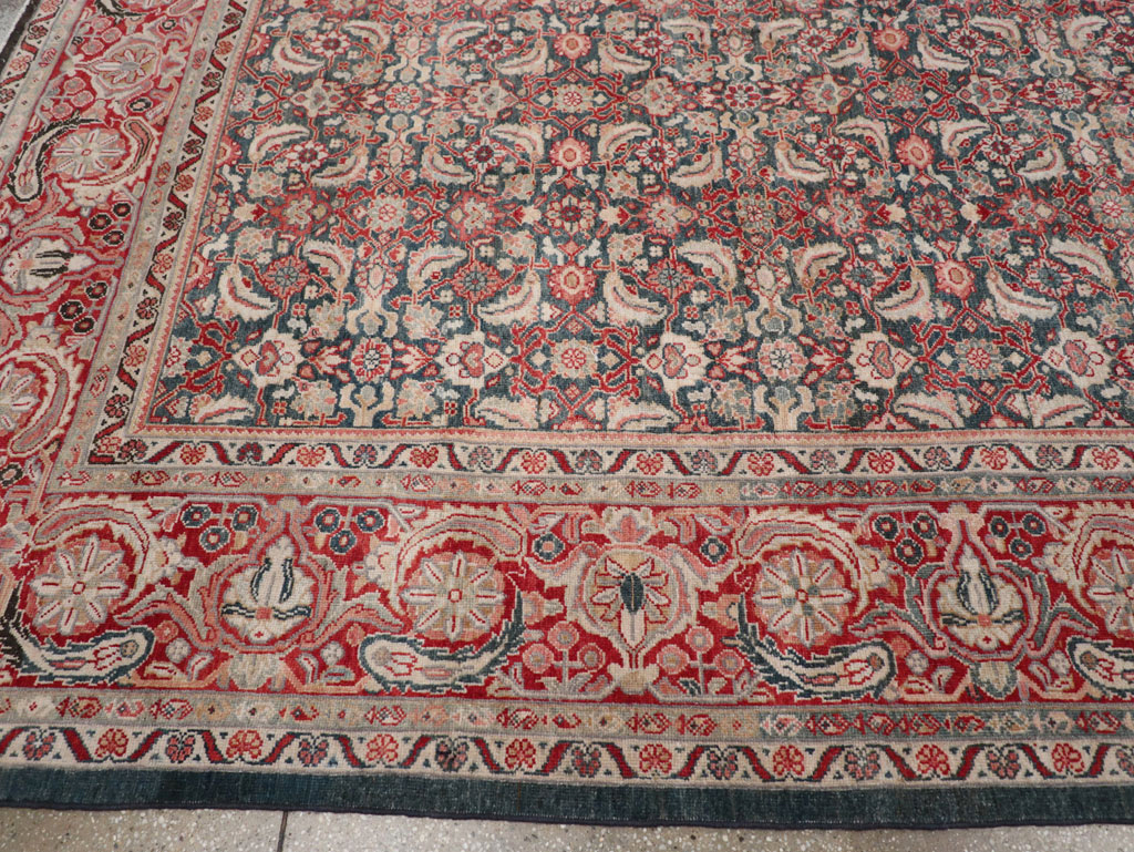 Antique Persian Mahal Room Size Carpet, No.30045 - Gsblank