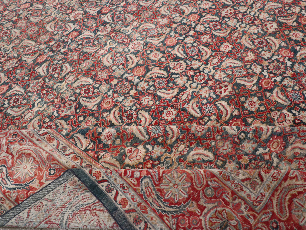Antique Persian Mahal Room Size Carpet, No.30045 - Gsblank