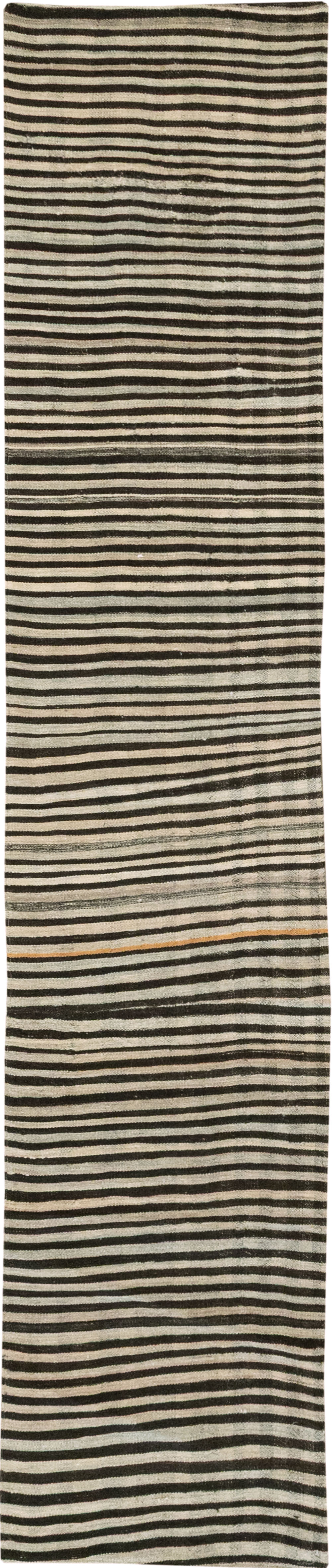 Vintage Persian Flatweave Kilim Runner, No.30046 - Gsblank