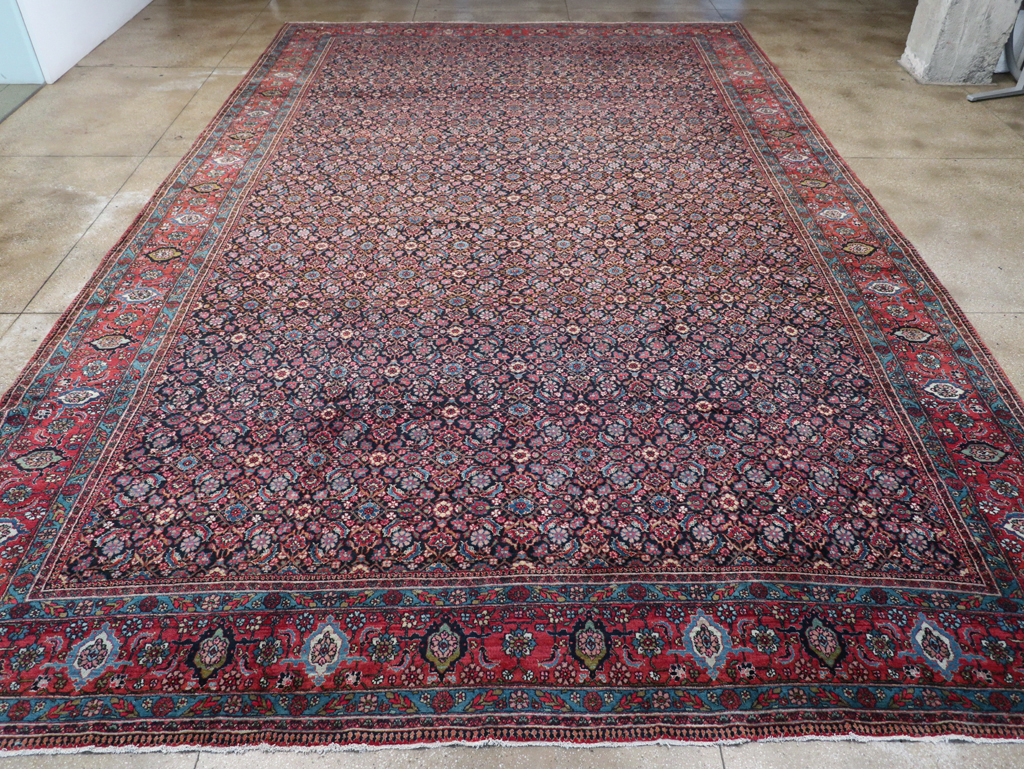 Antique Persian Bidjar Oversize Carpet, No.30056 - Gsblank