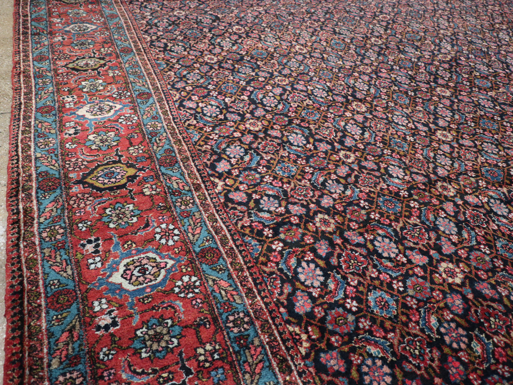 Antique Persian Bidjar Oversize Carpet, No.30056 - Gsblank