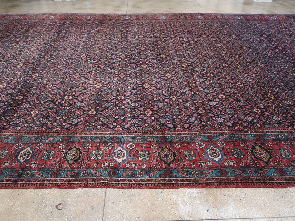 Antique Persian Bidjar Oversize Carpet, No.30056 - Gsblank