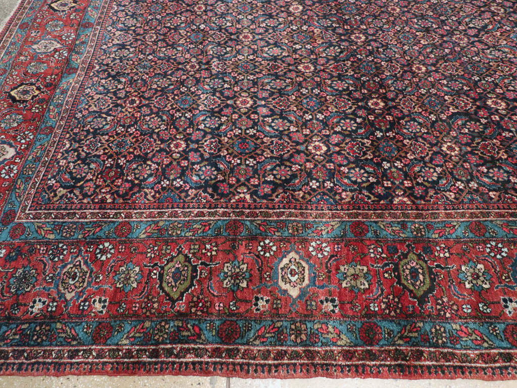 Antique Persian Bidjar Oversize Carpet, No.30056 - Gsblank