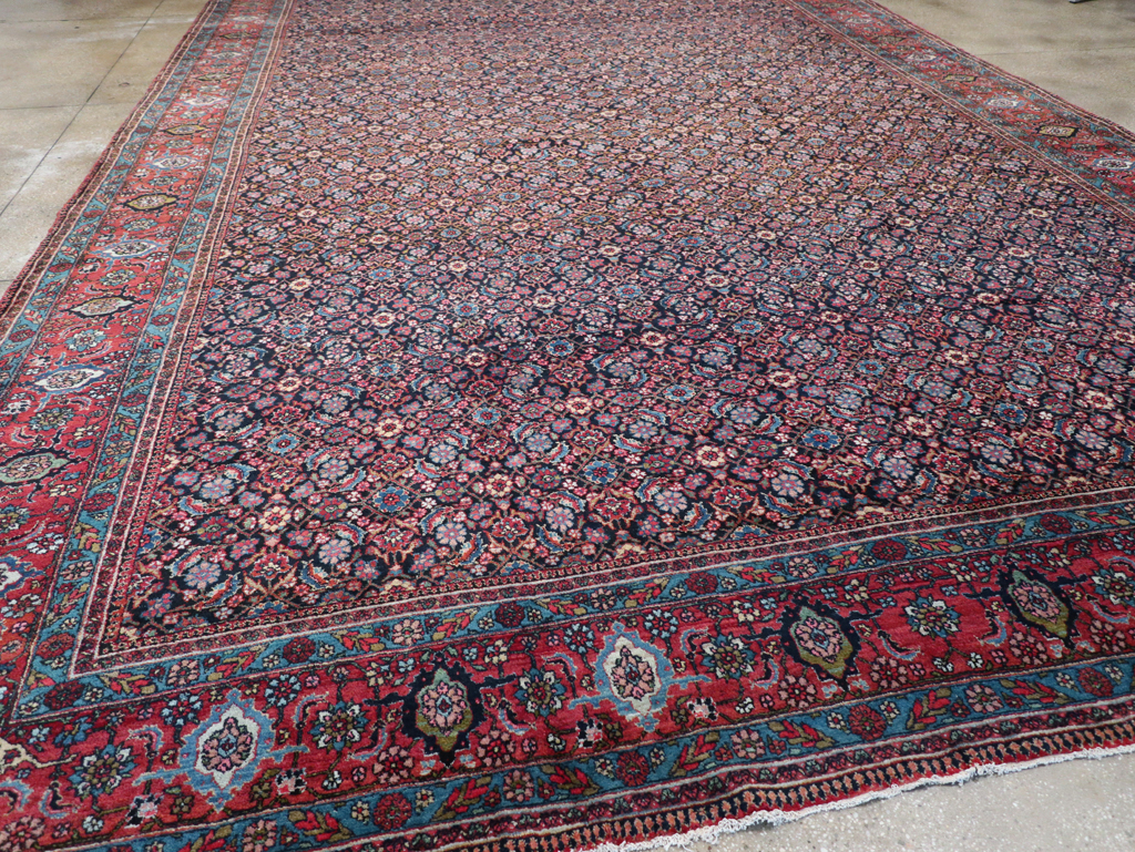 Antique Persian Bidjar Oversize Carpet, No.30056 - Gsblank