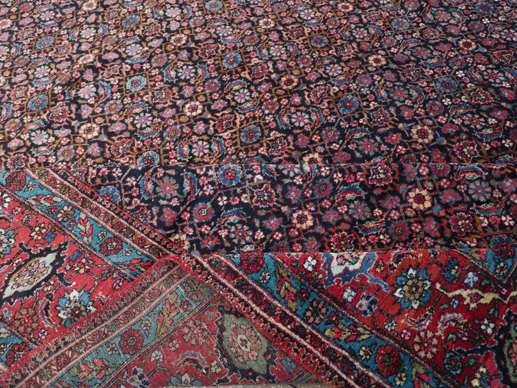 Antique Persian Bidjar Oversize Carpet, No.30056 - Gsblank
