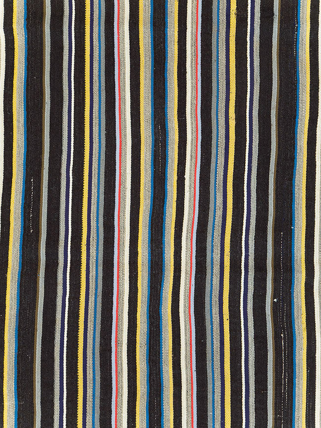 Striped Mid-20th Century Turkish Flatweave Kilim, No.30060 - Gsblank