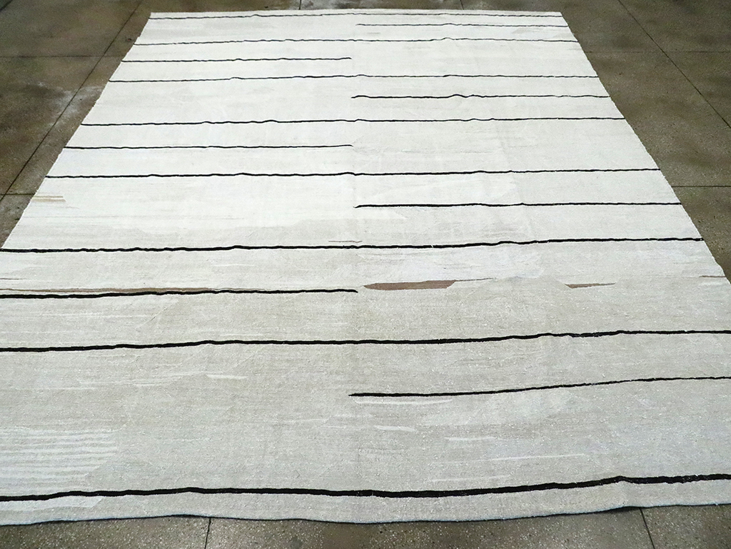 Contemporary Turkish Room Size Flatweave Kilim, No.30064 - Gsblank