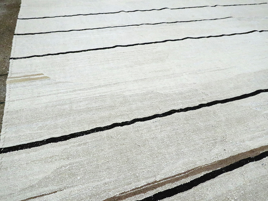 Contemporary Turkish Room Size Flatweave Kilim, No.30064 - Gsblank