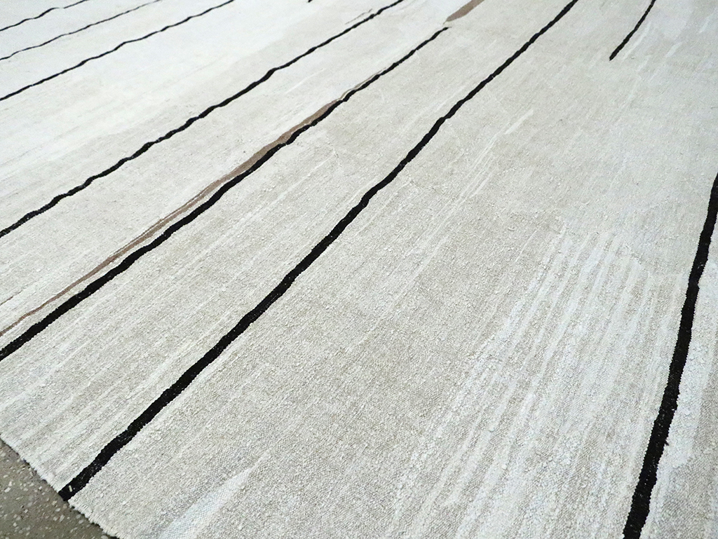 Contemporary Turkish Room Size Flatweave Kilim, No.30064 - Gsblank