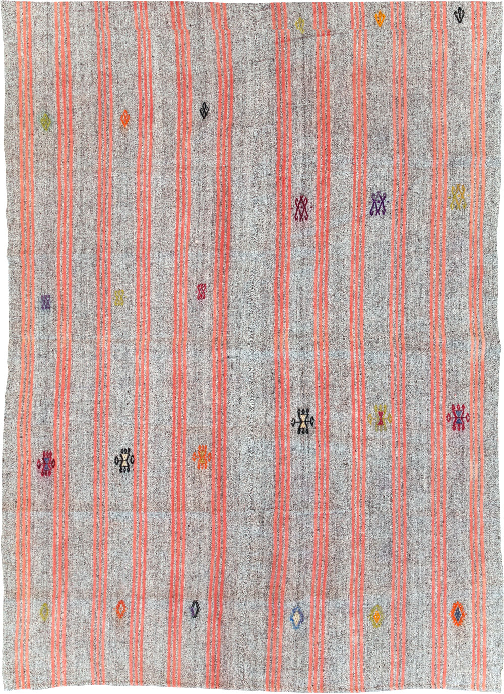 Mid-20th Century Handmade Turkish Flatweave Kilim, No.30068 - Gsblank