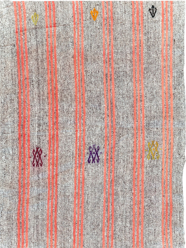 Mid-20th Century Handmade Turkish Flatweave Kilim, No.30068 - Gsblank