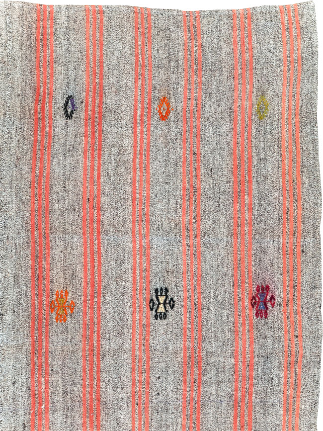 Mid-20th Century Handmade Turkish Flatweave Kilim, No.30068 - Gsblank