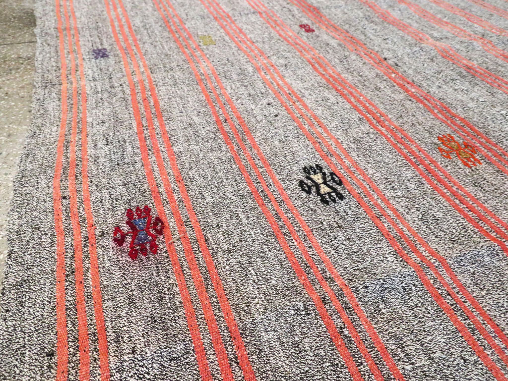 Mid-20th Century Handmade Turkish Flatweave Kilim, No.30068 - Gsblank