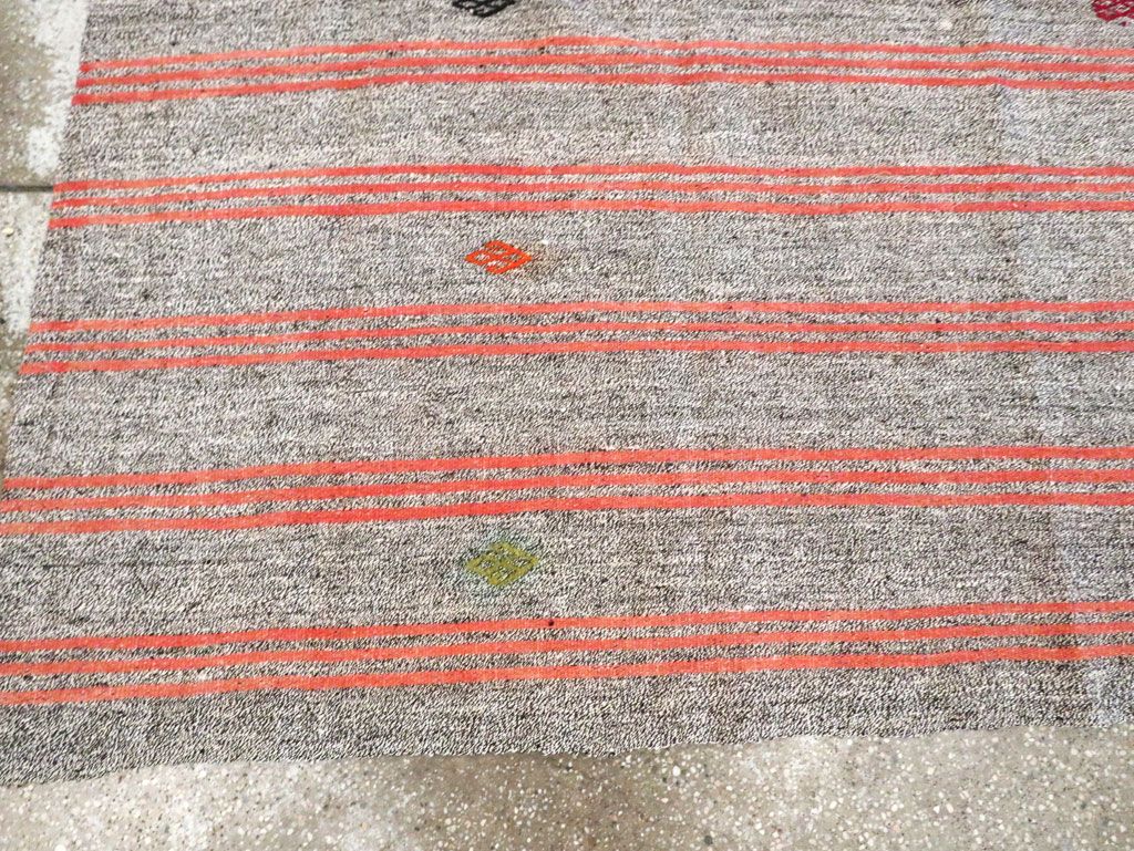 Mid-20th Century Handmade Turkish Flatweave Kilim, No.30068 - Gsblank