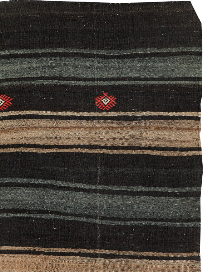 Mid-20th Century Handmade Turkish Flatweave, No.30069 - Gsblank